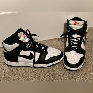Nike Dunks, high top, Panda